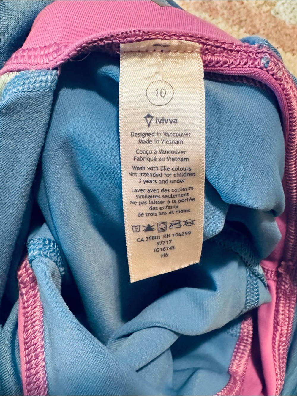 Ivivva On the Beam Queen Girl’s Bodysuit / Leotard - size 10 - Picture 3 of 5